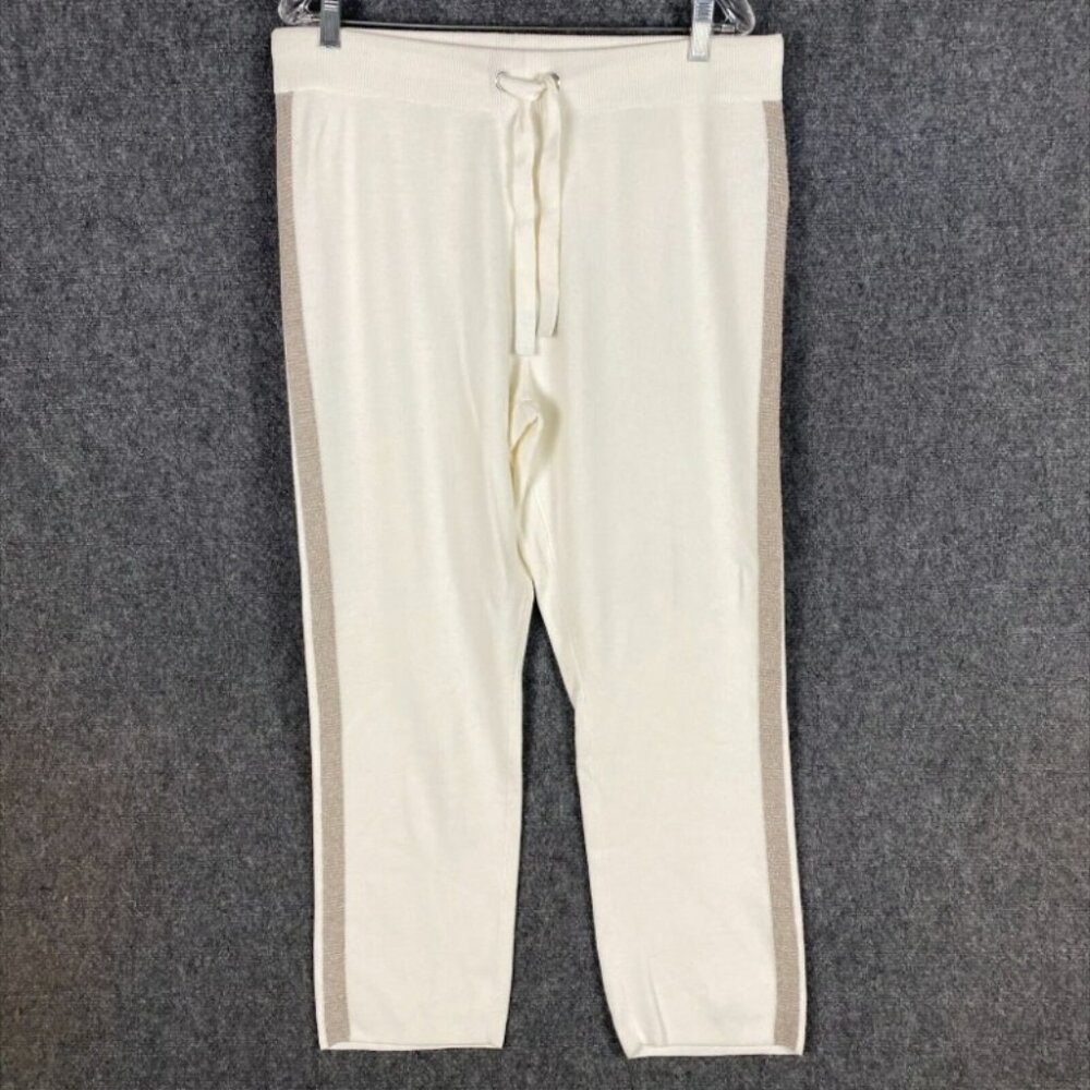 Chico's Zenergy Sweatpants Women's Large Regular Stretch Drawstring Cotton Blend